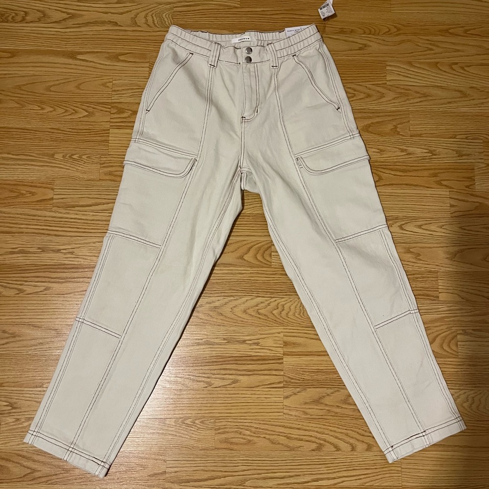 Pacsun Utility Cargo Pants, MED, Color: Bone